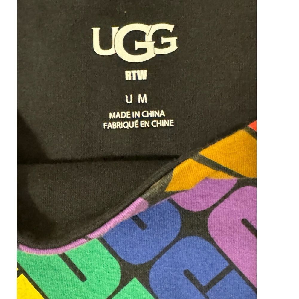 NWT Authentic Ugg logo Pride Rainbow Sports Bra crop top, size med - Picture 5 of 7